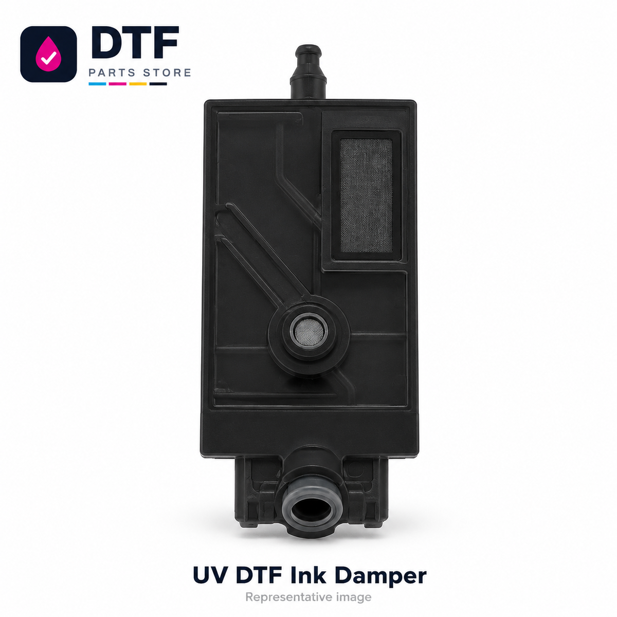 UV DTF Ink Damper on a white background with DTF Parts Store branding