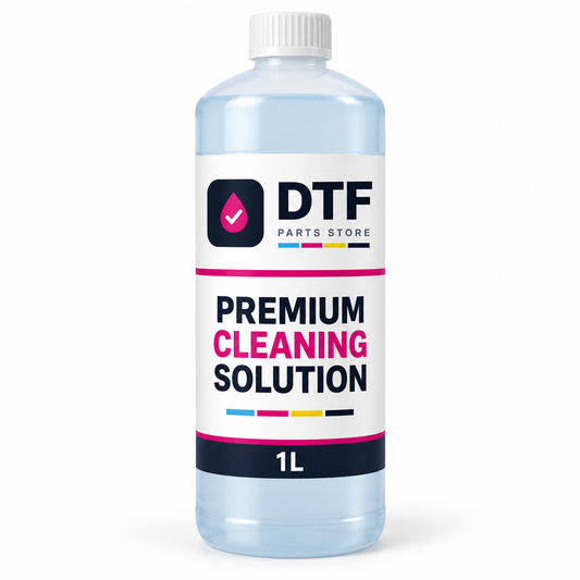 DTF Parts Store Premium DTF Cleaning Solution, 1-liter bottle with branded label